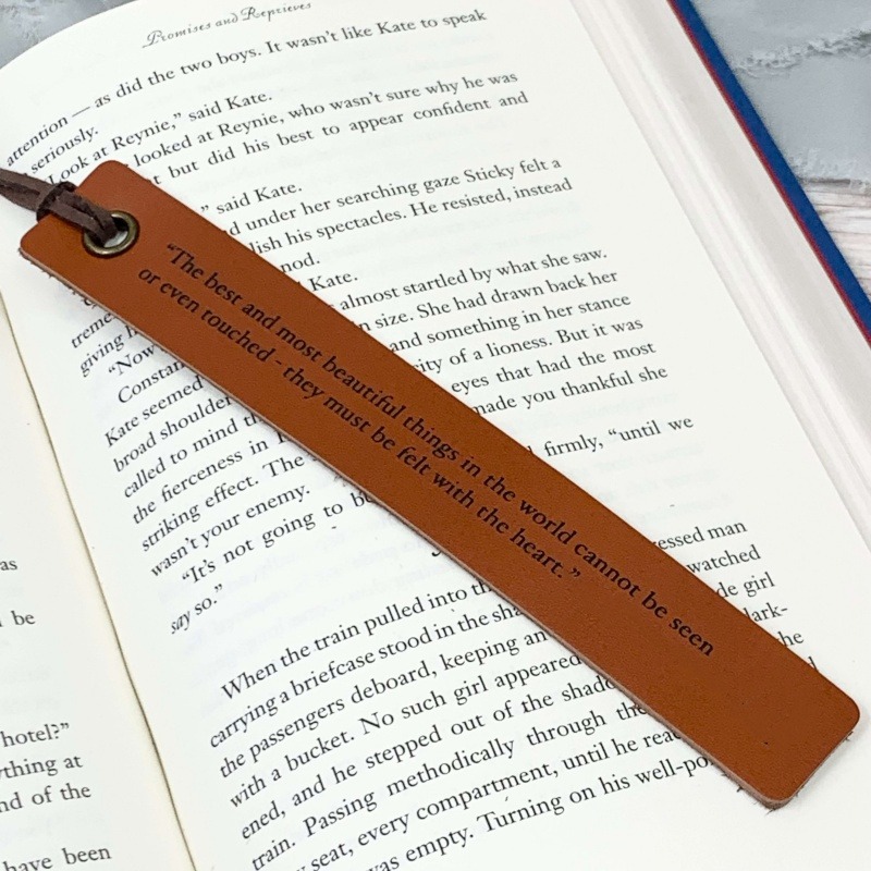 🥰Leather Printed Bookmark