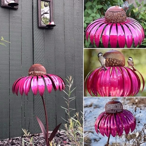 🔥HOT SALE💖2024 Outdoor Flower Bird Feeder 🌹