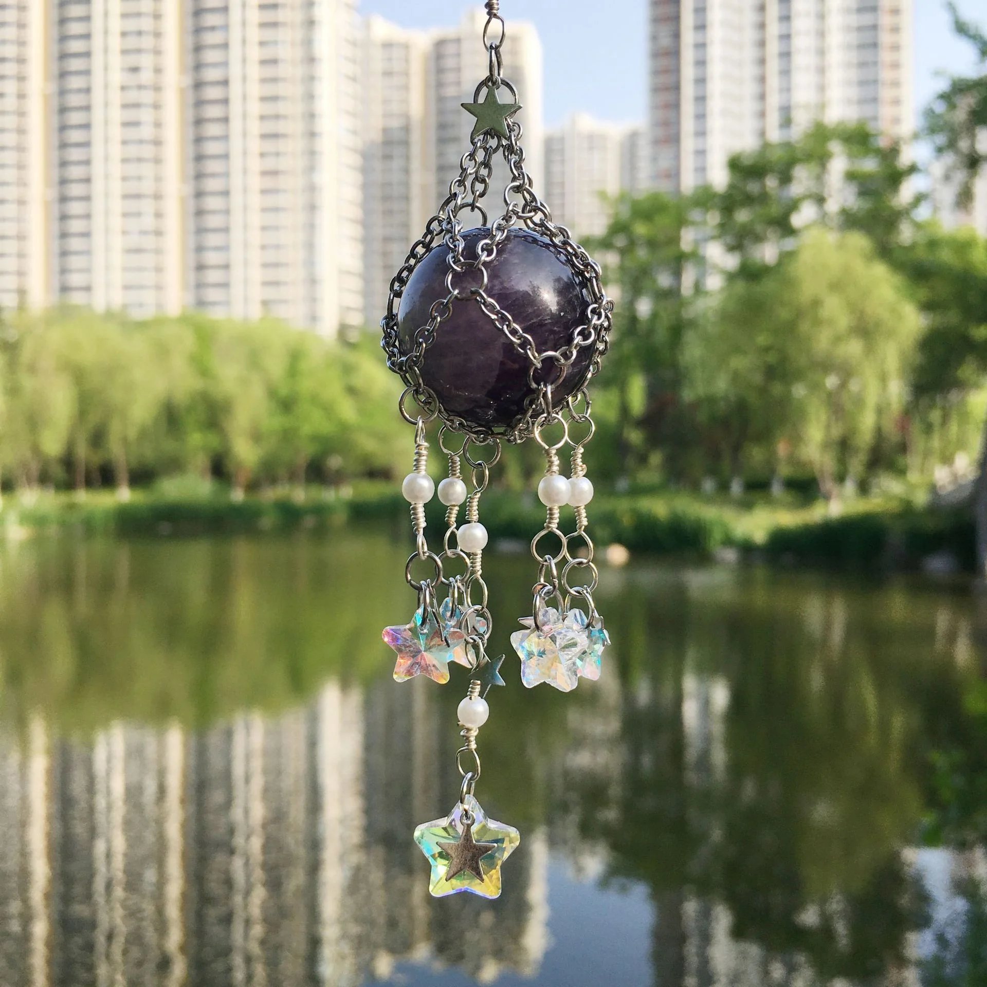 🔮Hand-Woven Natural Crystal Original Stone Hanging Pendant🔮