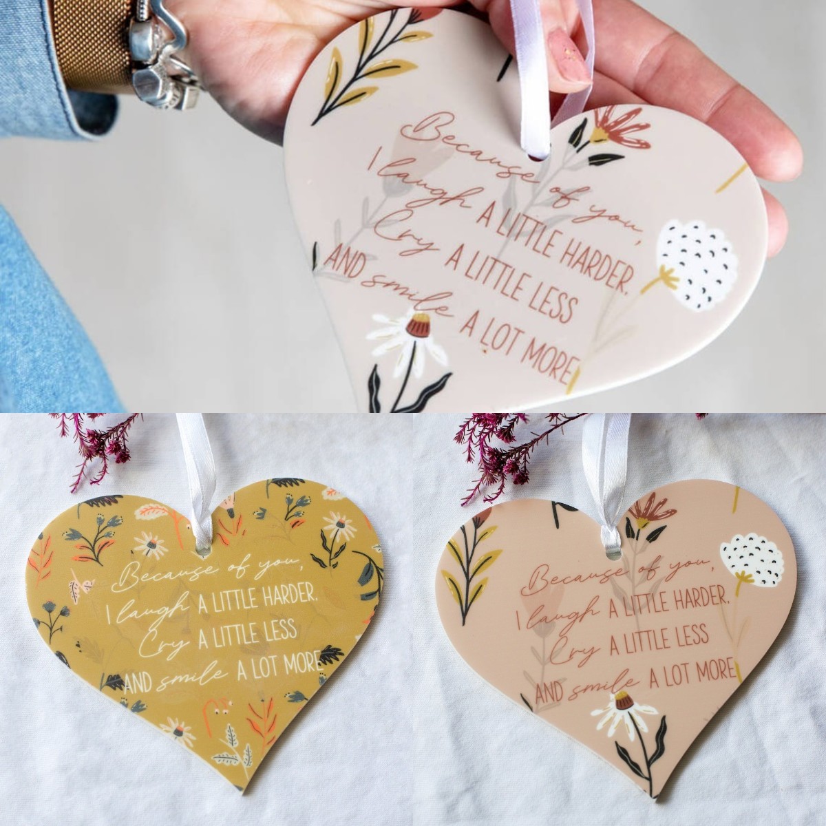 😍HOT-SALE🎁Friendship Floral Hanging Heart💌