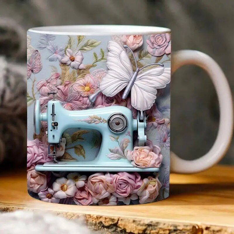 🙌Handmade Colorful Sewing Mug Christmas Gift🎁