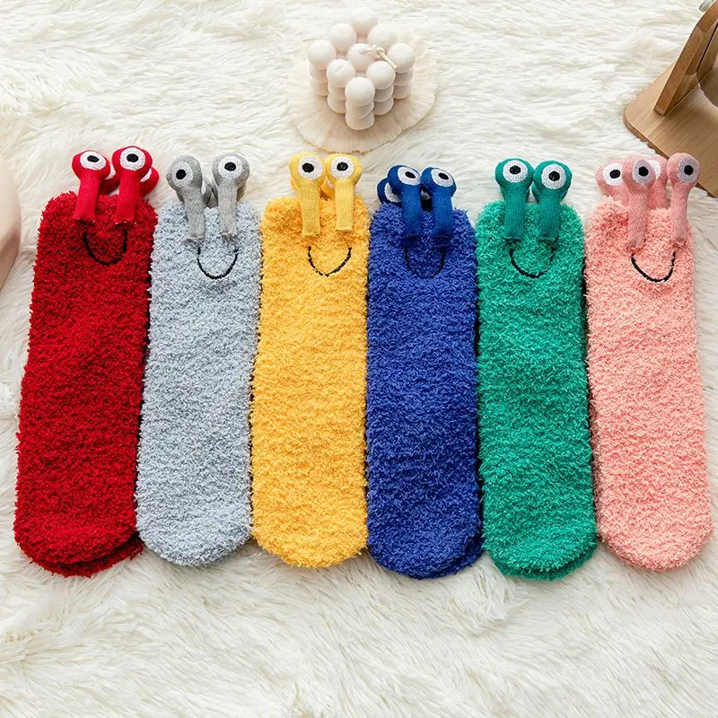 🐌Snail Fluffy Floor Socks