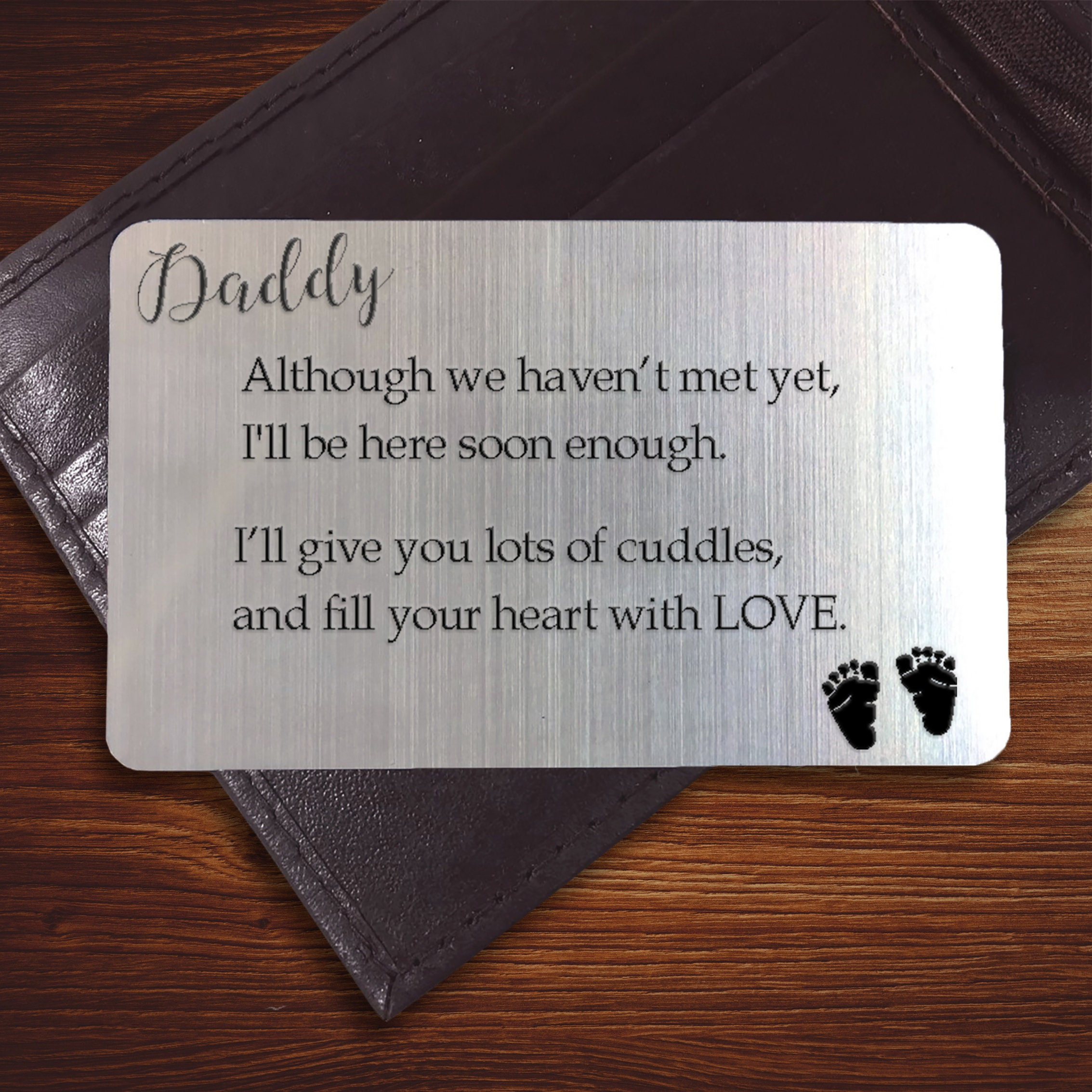 Gift for Dad to be-To My Daddy Love Bump