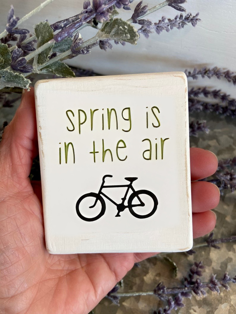 Spring mini wood signs