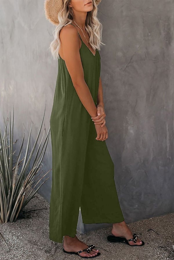 🔥Hot Sale 50% off 🔥Ultimate Flowy Jumpsuit with Pockets
