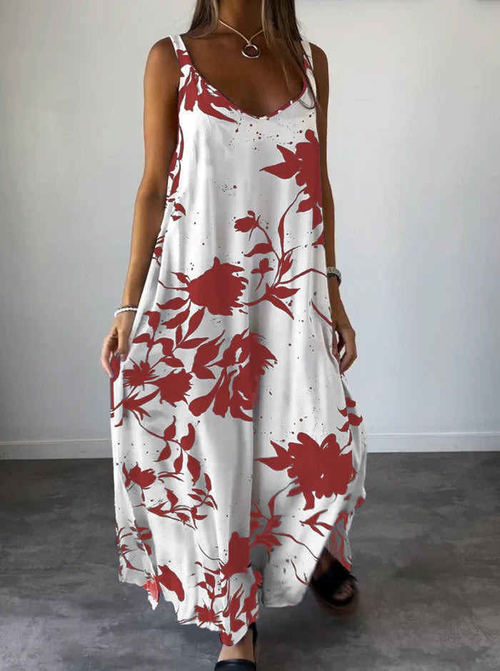 Printed slip dress