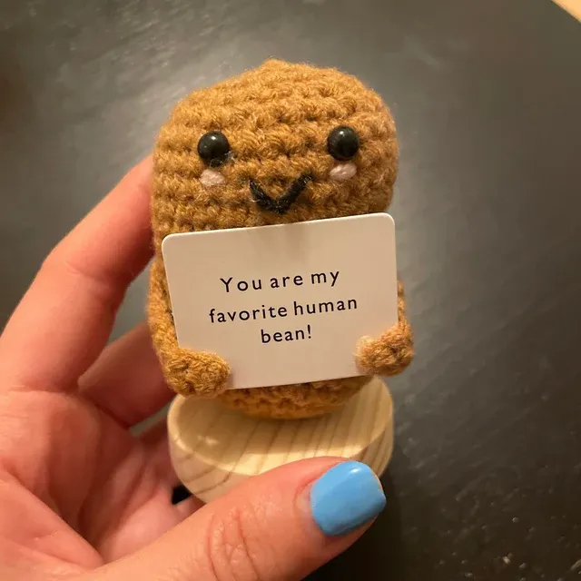 🎁Handmade Crochet Coffee Bean and Coffee Cup