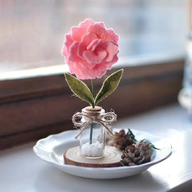 🌻Mini Felt Flowers Set-Mother Gift