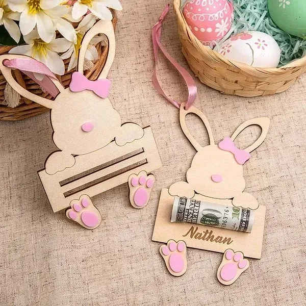 🐰Personalized Easter Bunny Money Holder
