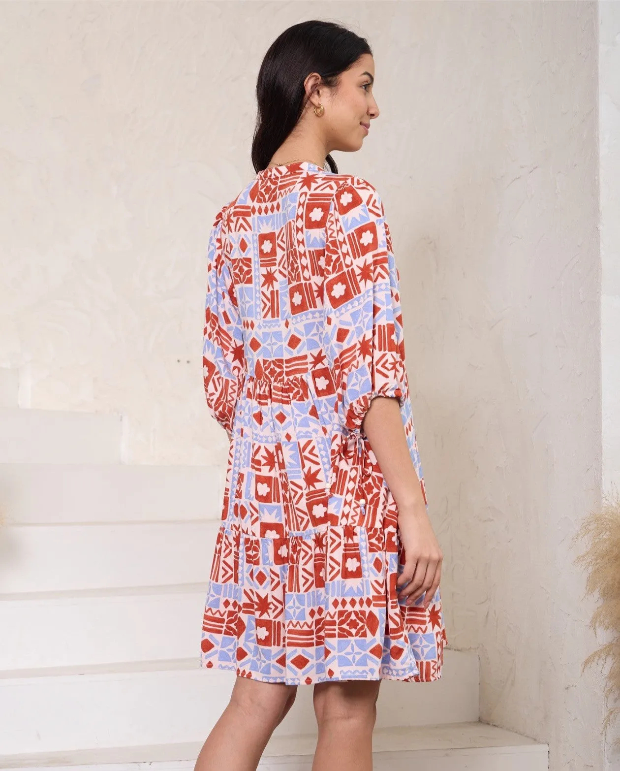 BOHO MINI DRESS - DESERT