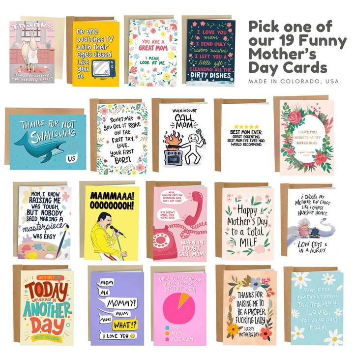 👩‍🦰Funny Mother’s Day Cards - Mother's Day Cards for Mom😂