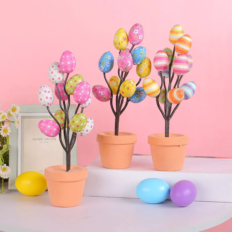 Easter Printed Egg Potted Plant