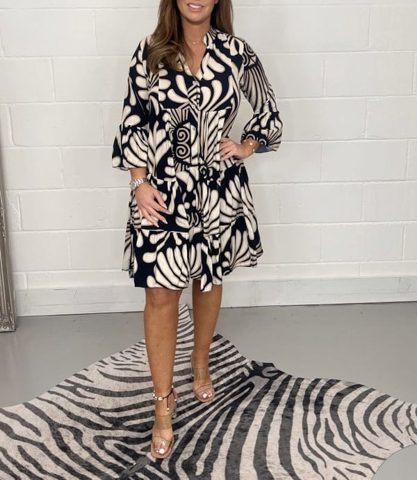 HOT SALE 50% OFF-PRINTED SWING DRESS