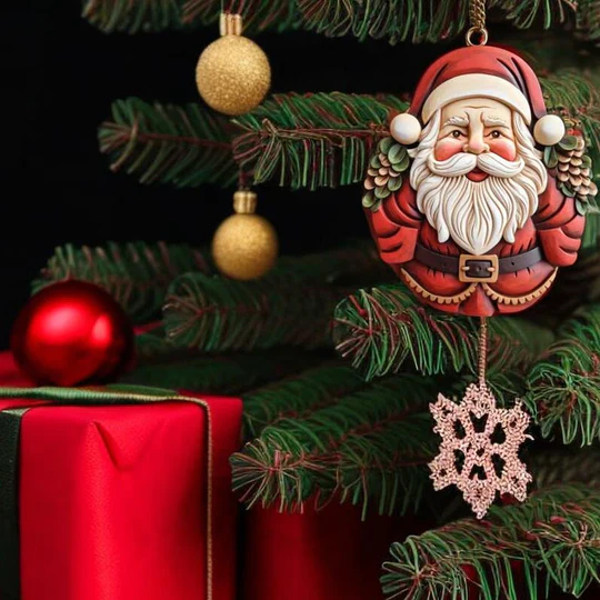 Resin Santa Claus Pendant