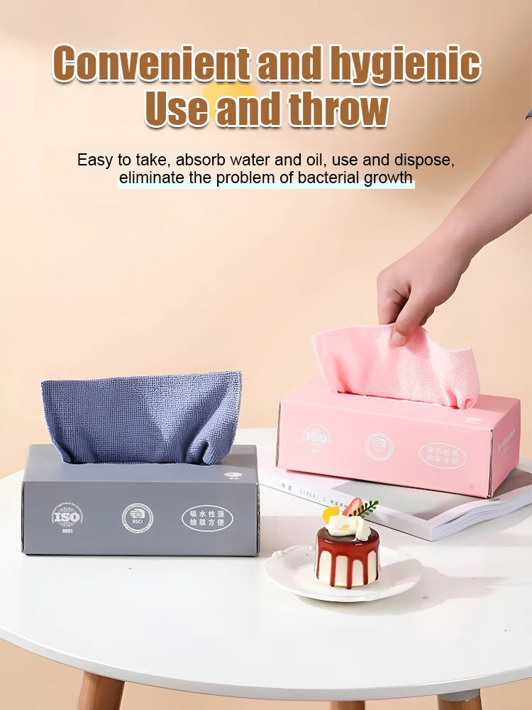 Kitchen Cleaning Disposable Rags Household Dishcloths