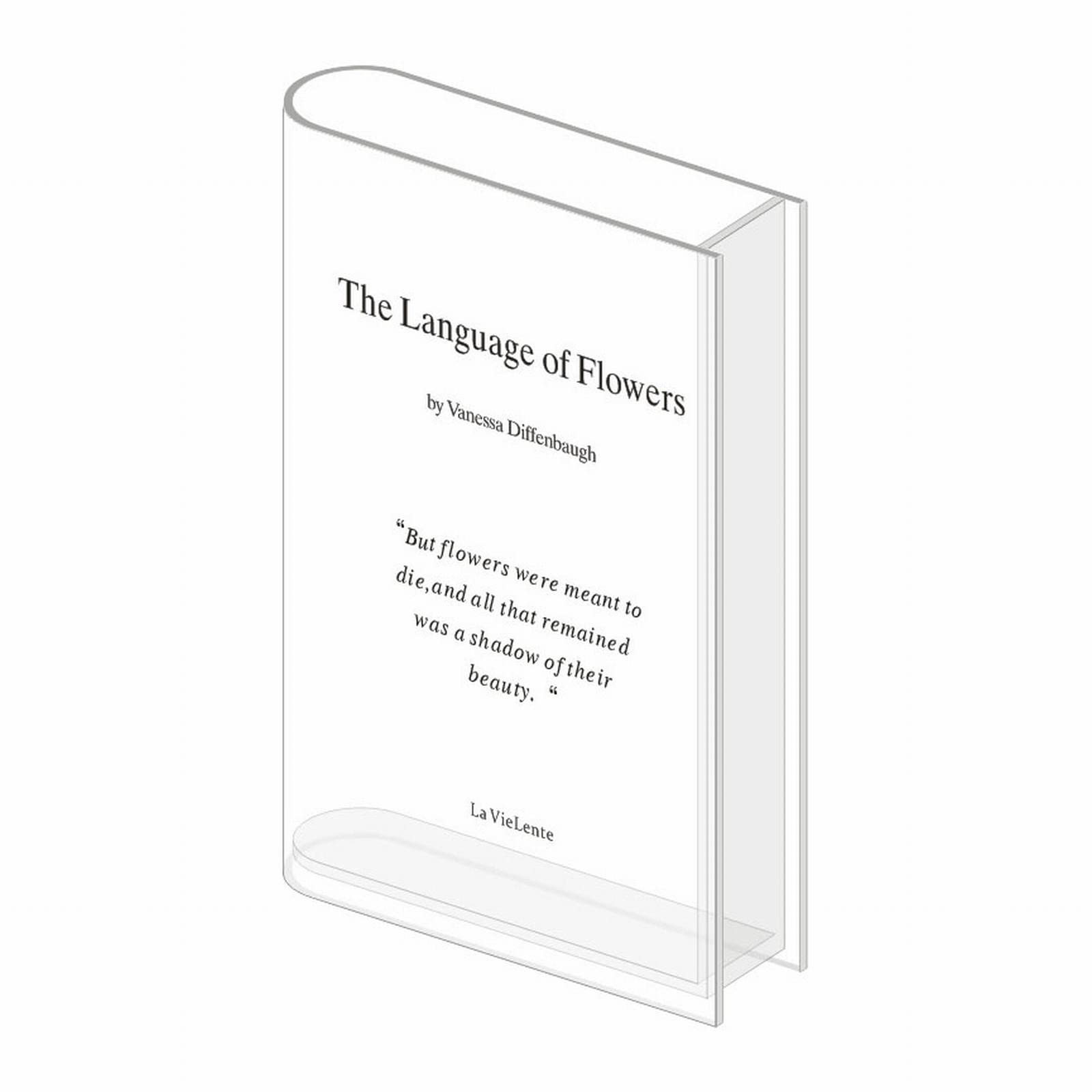 🌹VALENTINES DAY GIFTS IDEAS-BOOK SHAPE ACRYLIC VASE