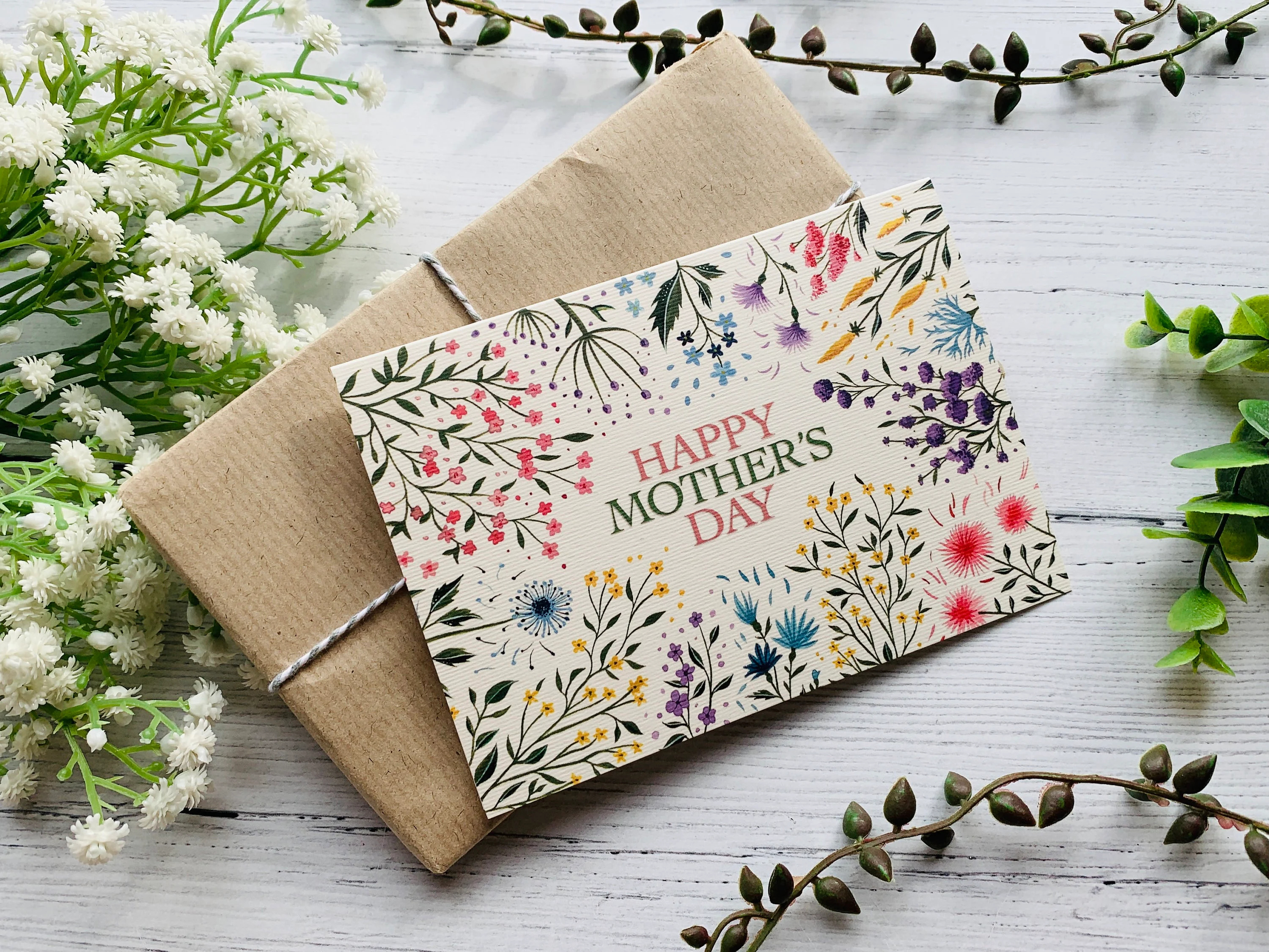 Floral Mother's Day card