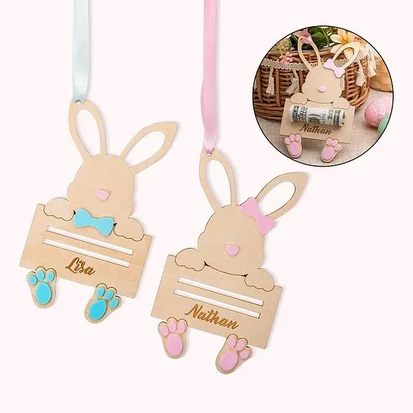 🐰Personalized Easter Bunny Money Holder