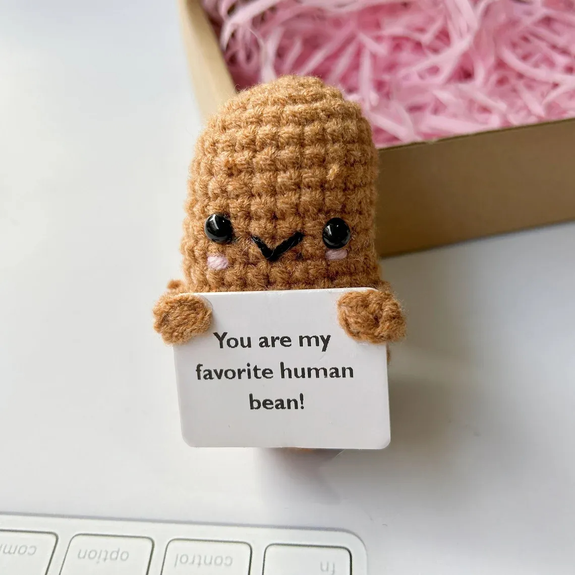 🎁Handmade Crochet Coffee Bean and Coffee Cup