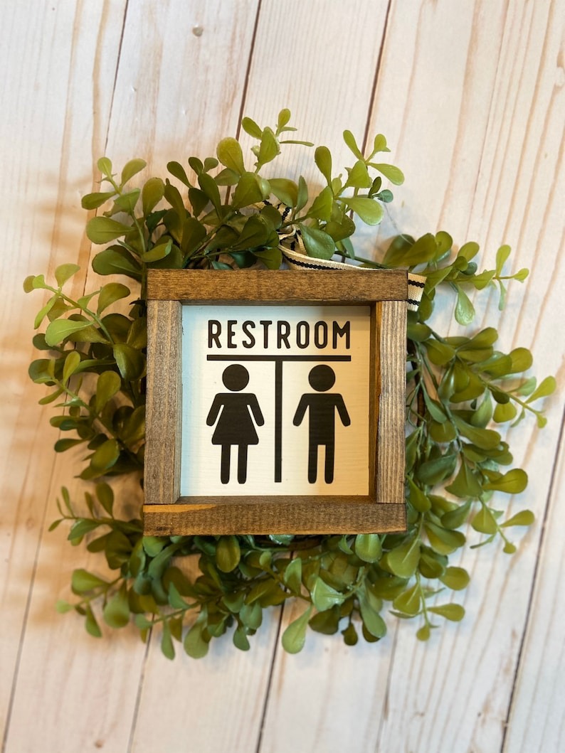 💡Interesting Bathroom Logo⭐