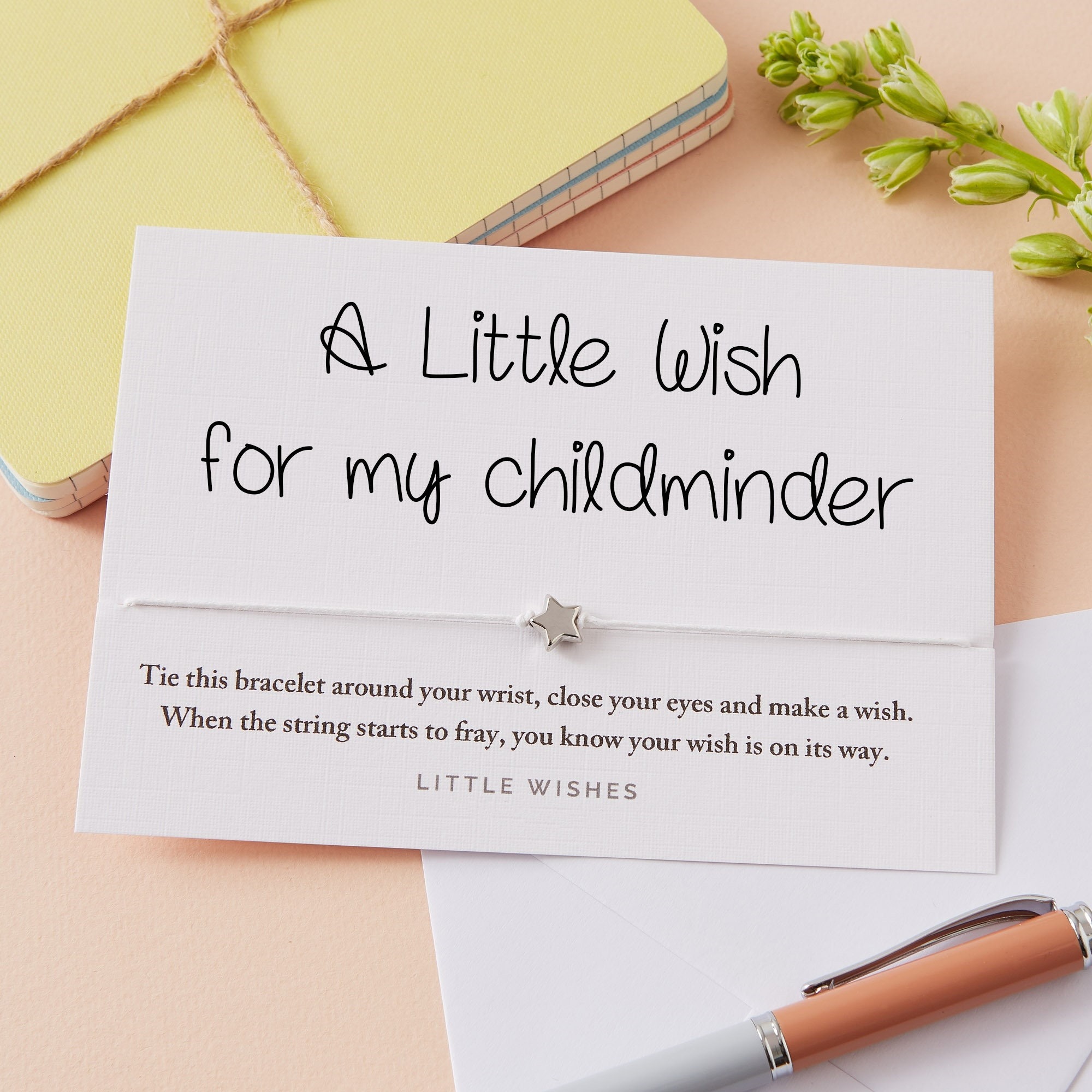 💖Star Bracelet Wishes Card Gift