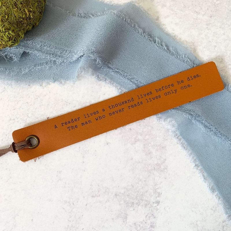 🥰Leather Printed Bookmark