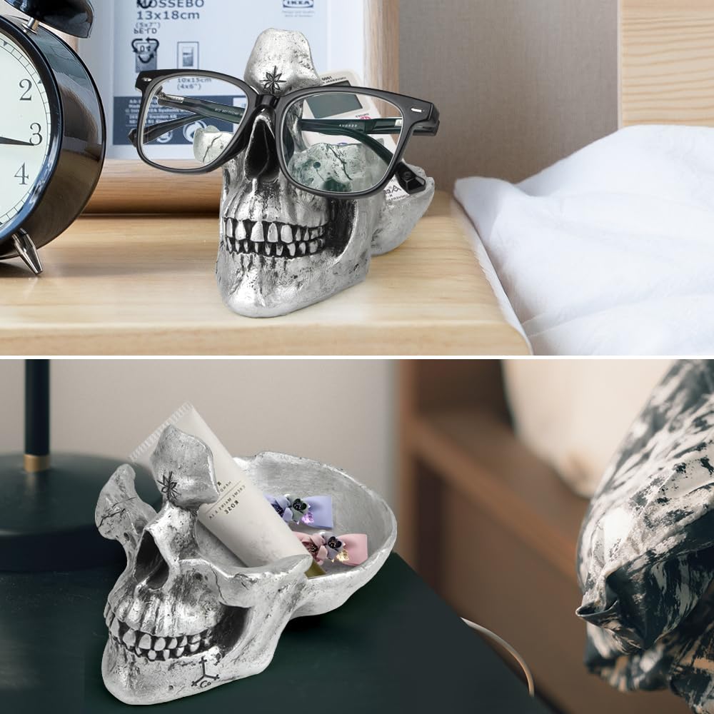 🎁Creative ornament - 💀Skull Glasses Holder💡