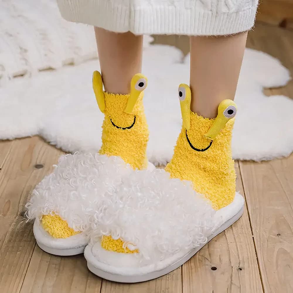 🐌Snail Fluffy Floor Socks🧦