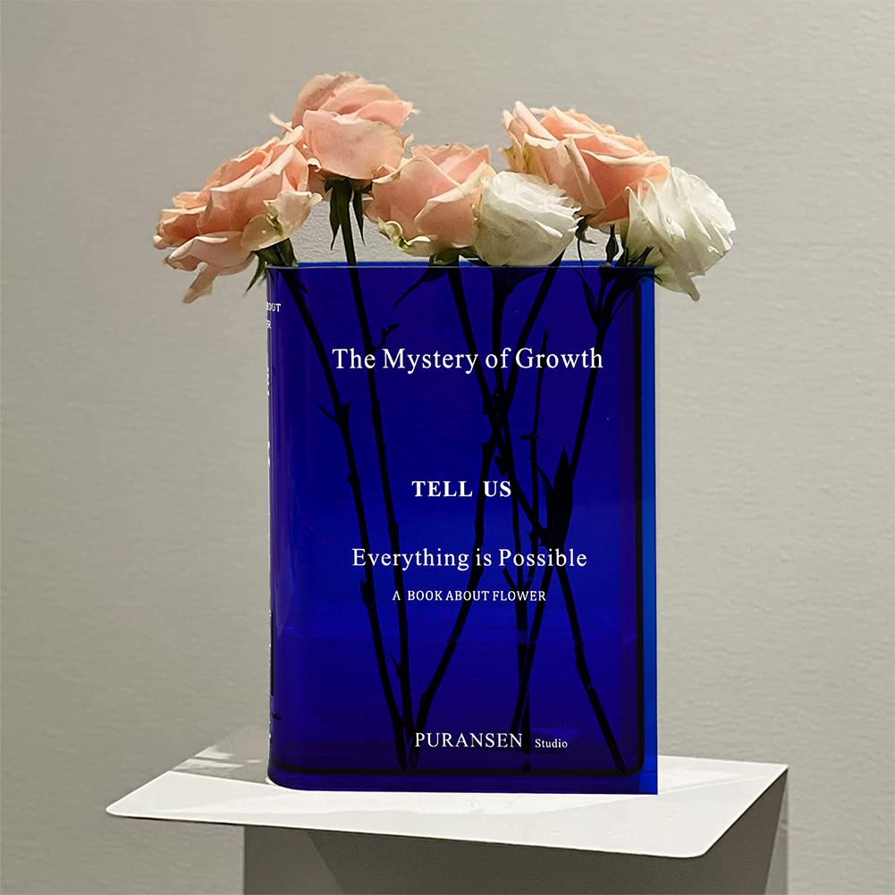 🌹VALENTINES DAY GIFTS IDEAS-BOOK SHAPE ACRYLIC VASE