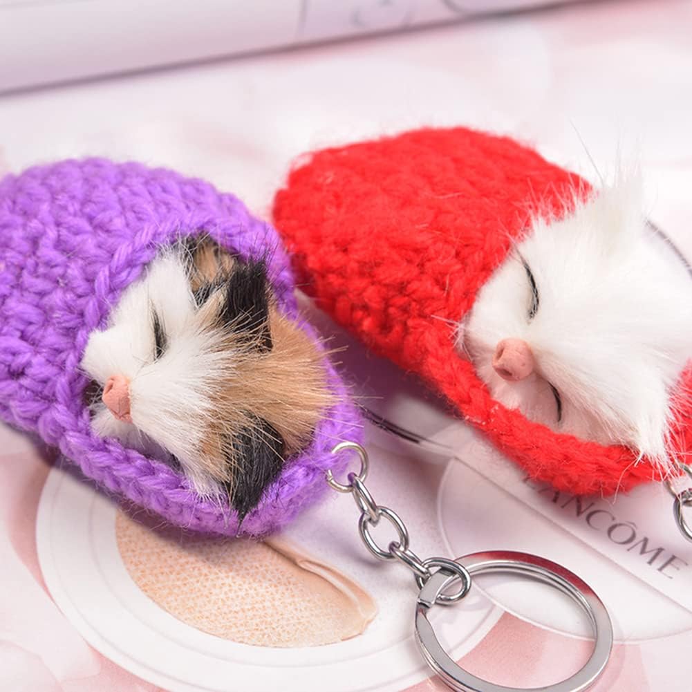 ✨CUTE SLEEPING KITTEN KEYCHAIN