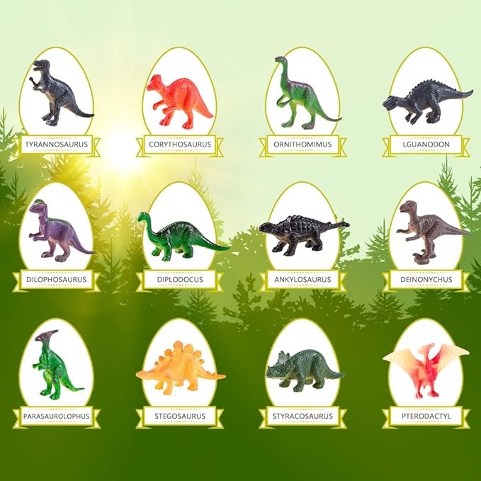 Puzzle Toy-Dinosaur Egg Dig Kit-12 Different Dino Toys