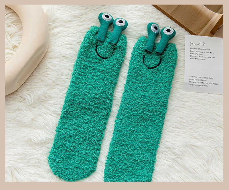 🐌Snail Fluffy Floor Socks