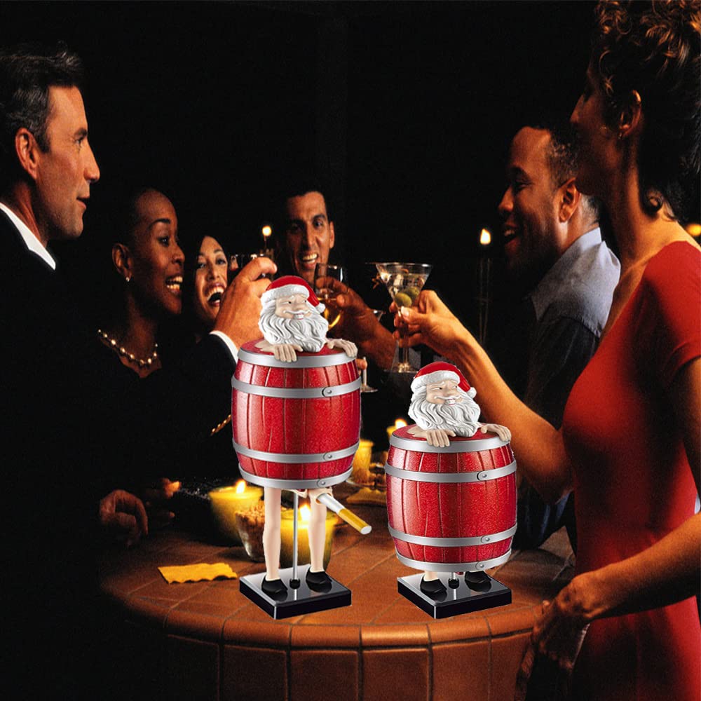 🤣STRANGE UNCLE SANTA WOODEN BARREL CIGARETTE BOX🎅