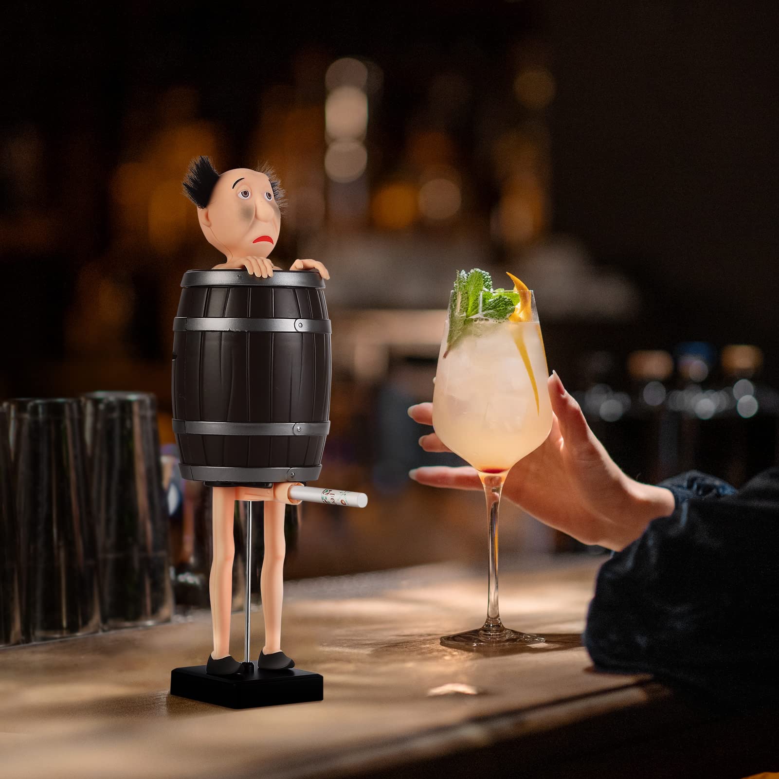 🤣STRANGE UNCLE SANTA WOODEN BARREL CIGARETTE BOX🎅