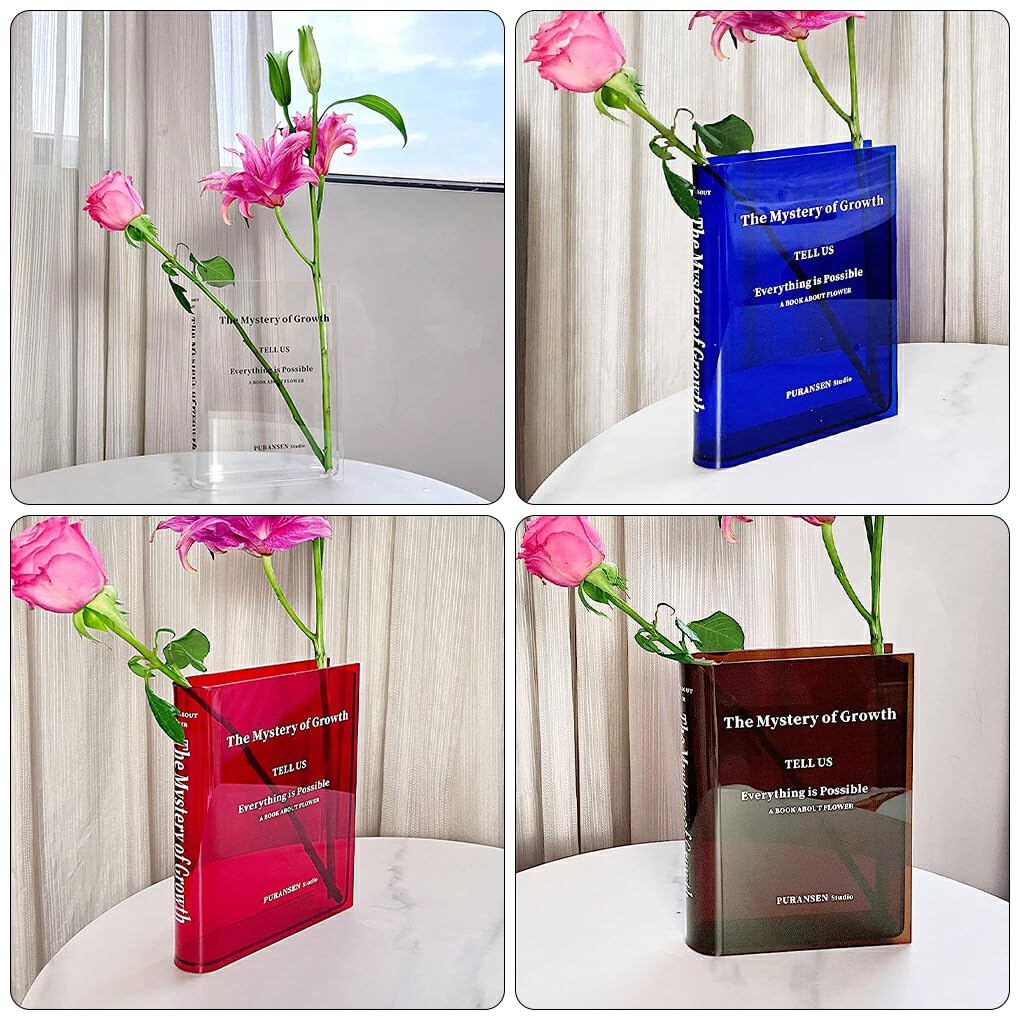 🌹VALENTINES DAY GIFTS IDEAS-BOOK SHAPE ACRYLIC VASE
