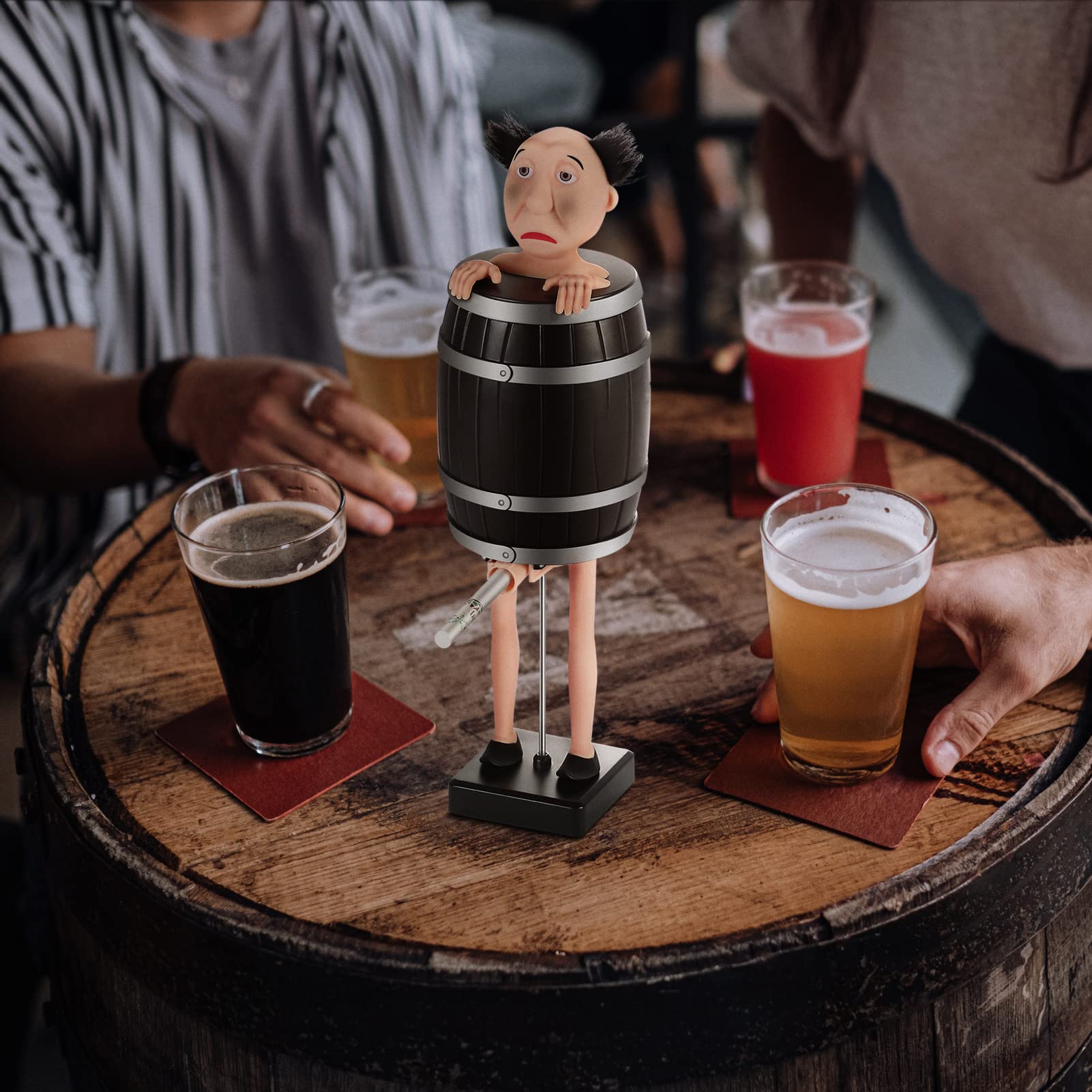 🤣STRANGE UNCLE SANTA WOODEN BARREL CIGARETTE BOX🎅