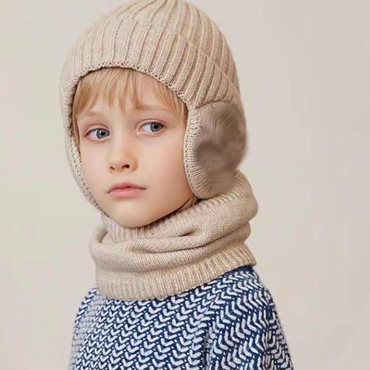 🧣Children's Winter Fleece Scarf Suit
