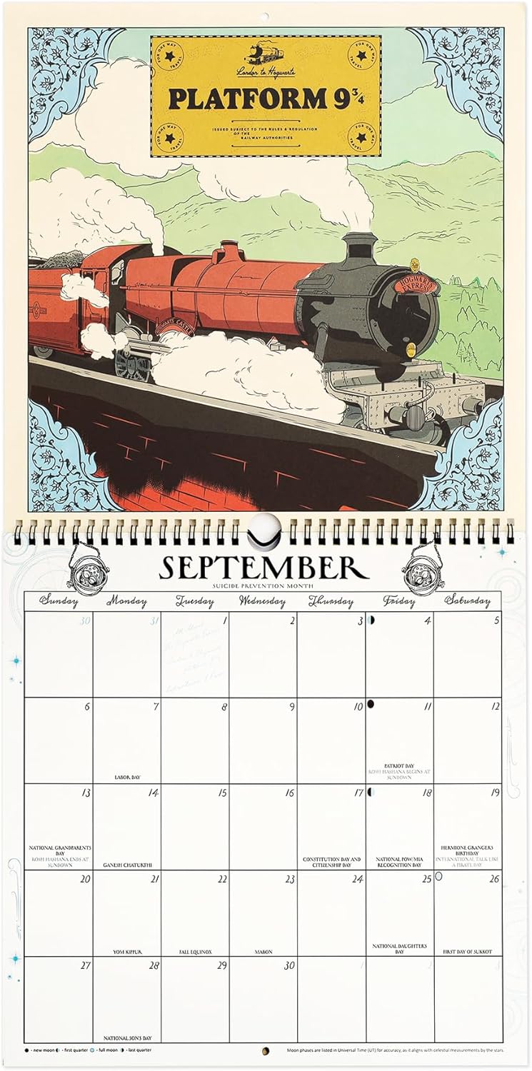 Harry Potter 2026 Wall Calendar