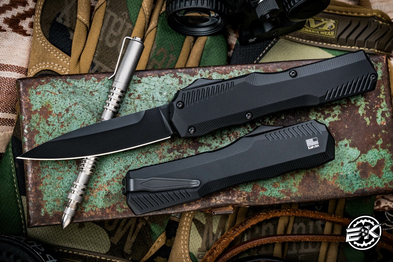 🔥LAST DAY 49% OFF🔥- 9000R Matt Diskin  OTF AUTO Knife 3.3" CPM-MagnaCut Two-Tone Reverse Tanto Blade, (🎉50th Anniversary Edition🎉)