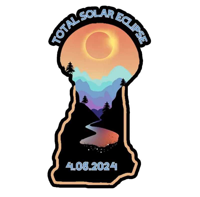 Total Solar Eclipse State Stickers(Set of 4)