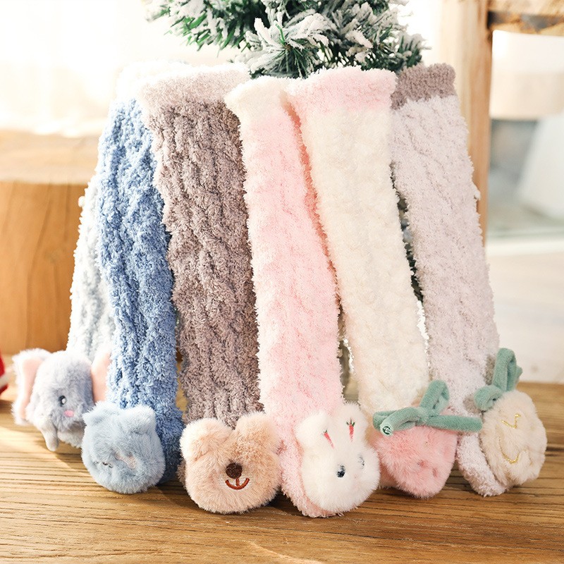 🔥HOT SALE 45% OFF-Children's Animal Coral Fleece Socks👼
