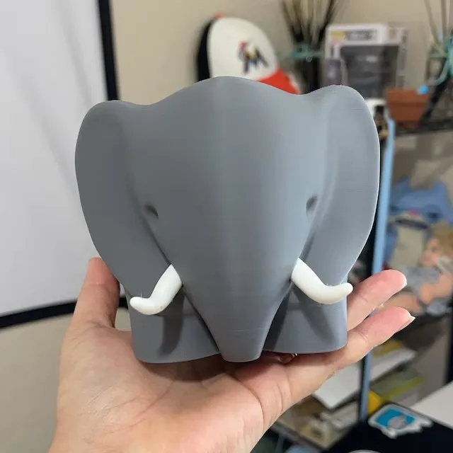 3D Printed Elephant Plant Pot