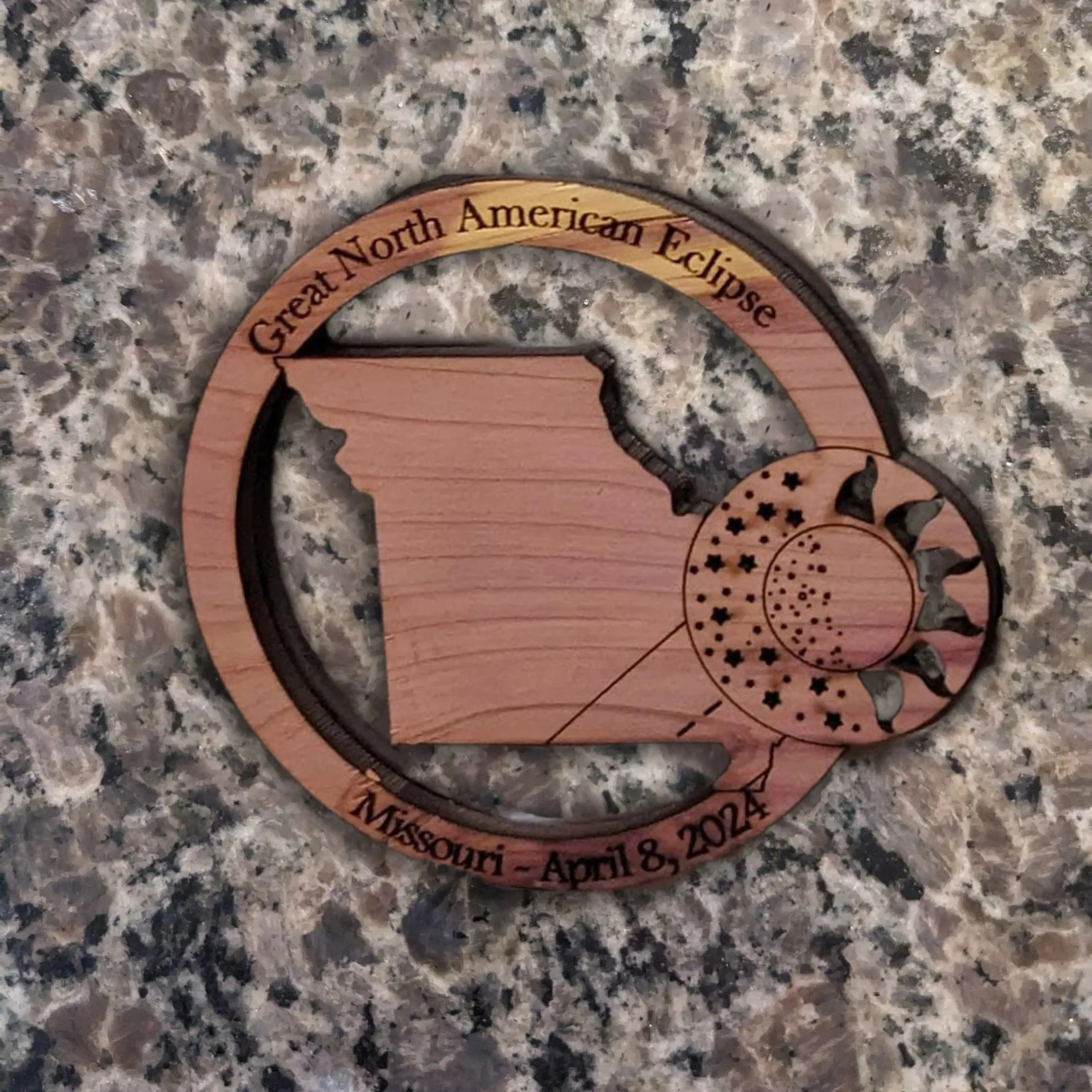 2024 Solar Eclipse Refrigerator Magnet - North American Eclipse Souvenir