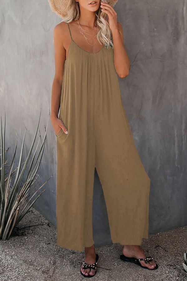🔥Hot Sale 50% off 🔥Ultimate Flowy Jumpsuit with Pockets