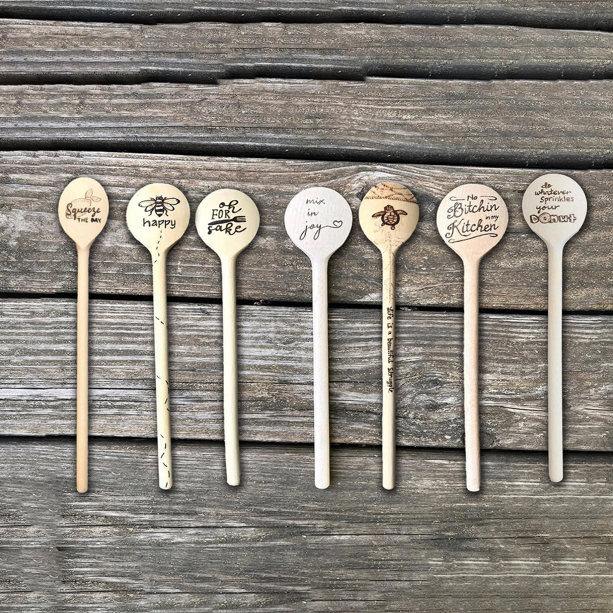 ☀️Funny Gifts🎁-🟡Fun Animal Wooden Spoonifts🥄