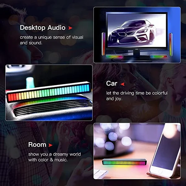 🔥HOT SALE🔥Wireless Sound Activated RGB Light Bar