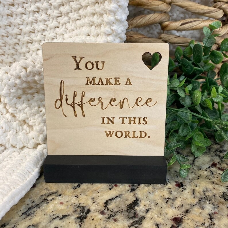 💕Thank You Gift - Mini Wooden Sign💌