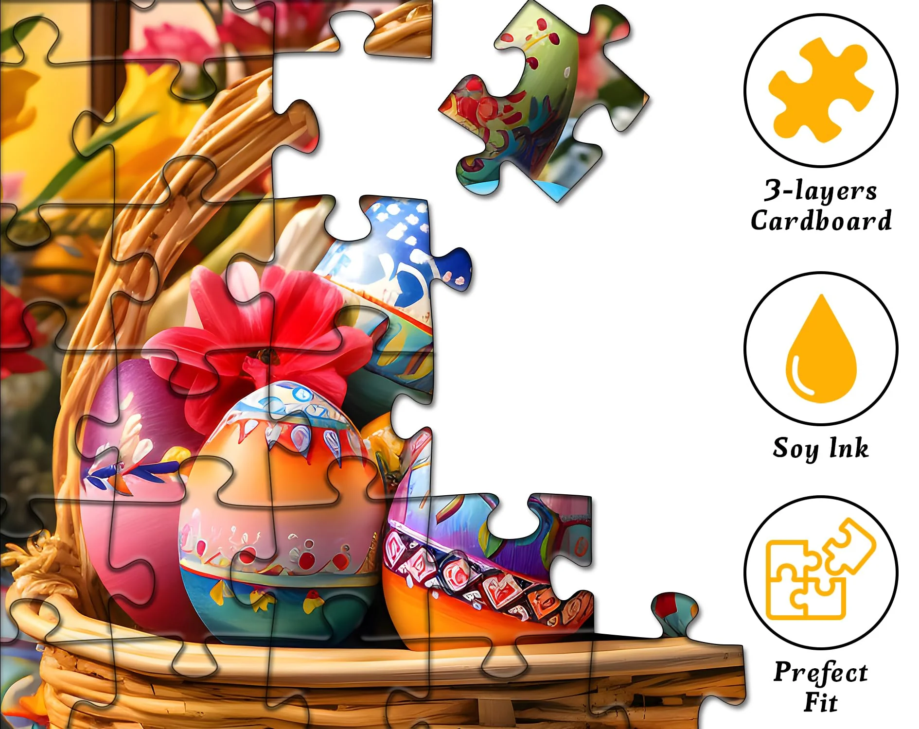 Easter Eggs & Blooms Jigsaw Puzzle 1000 Pieces