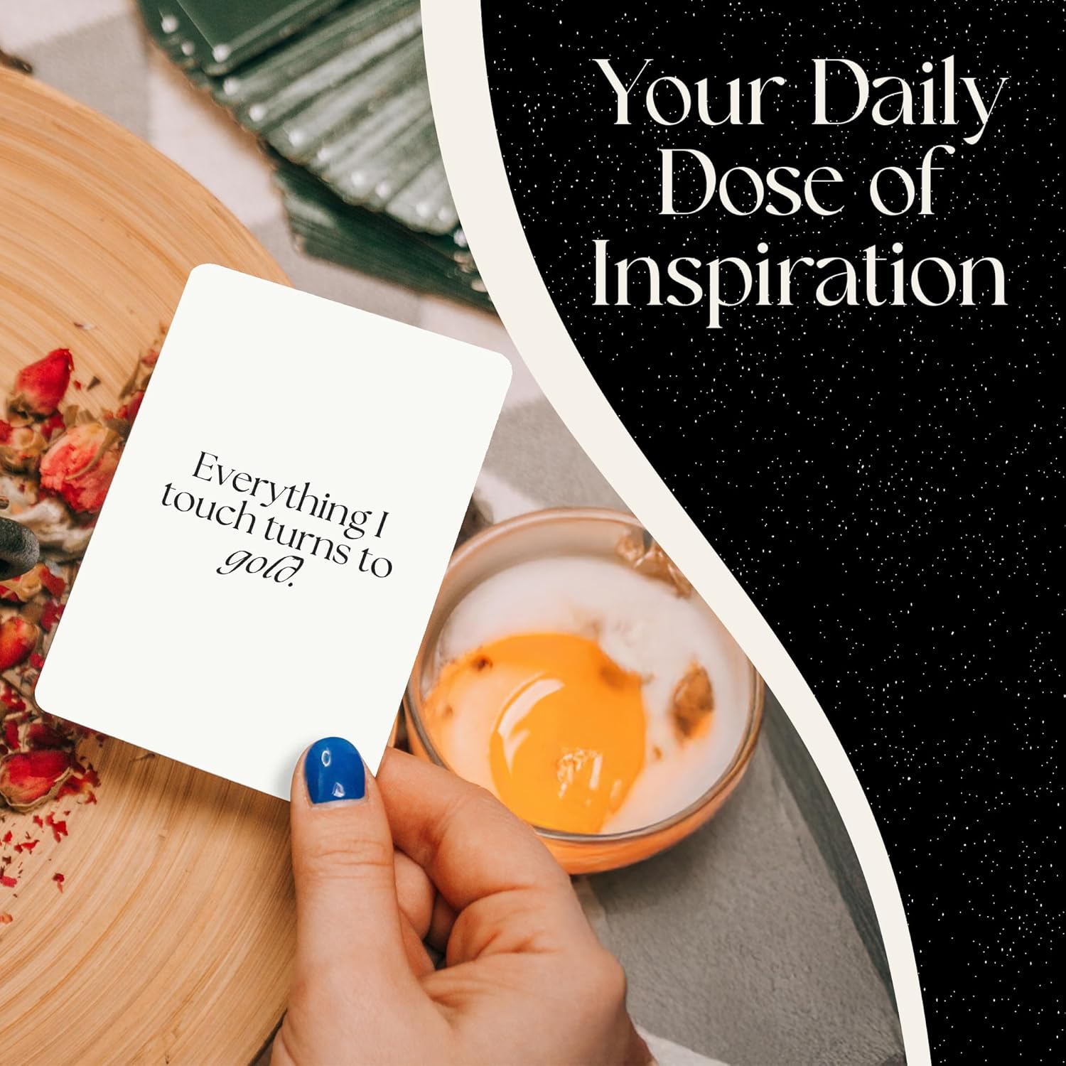 TangoBird Miracle Mantras Affirmation Deck - 60 Cards for Manifestation and Daily Affirmations