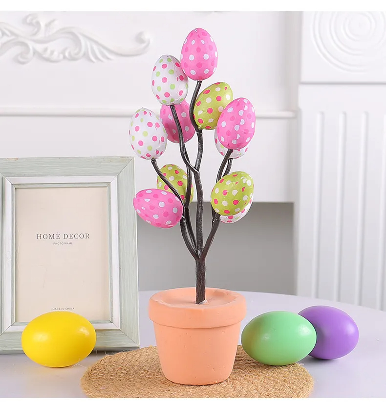 Easter Printed Egg Potted Plant